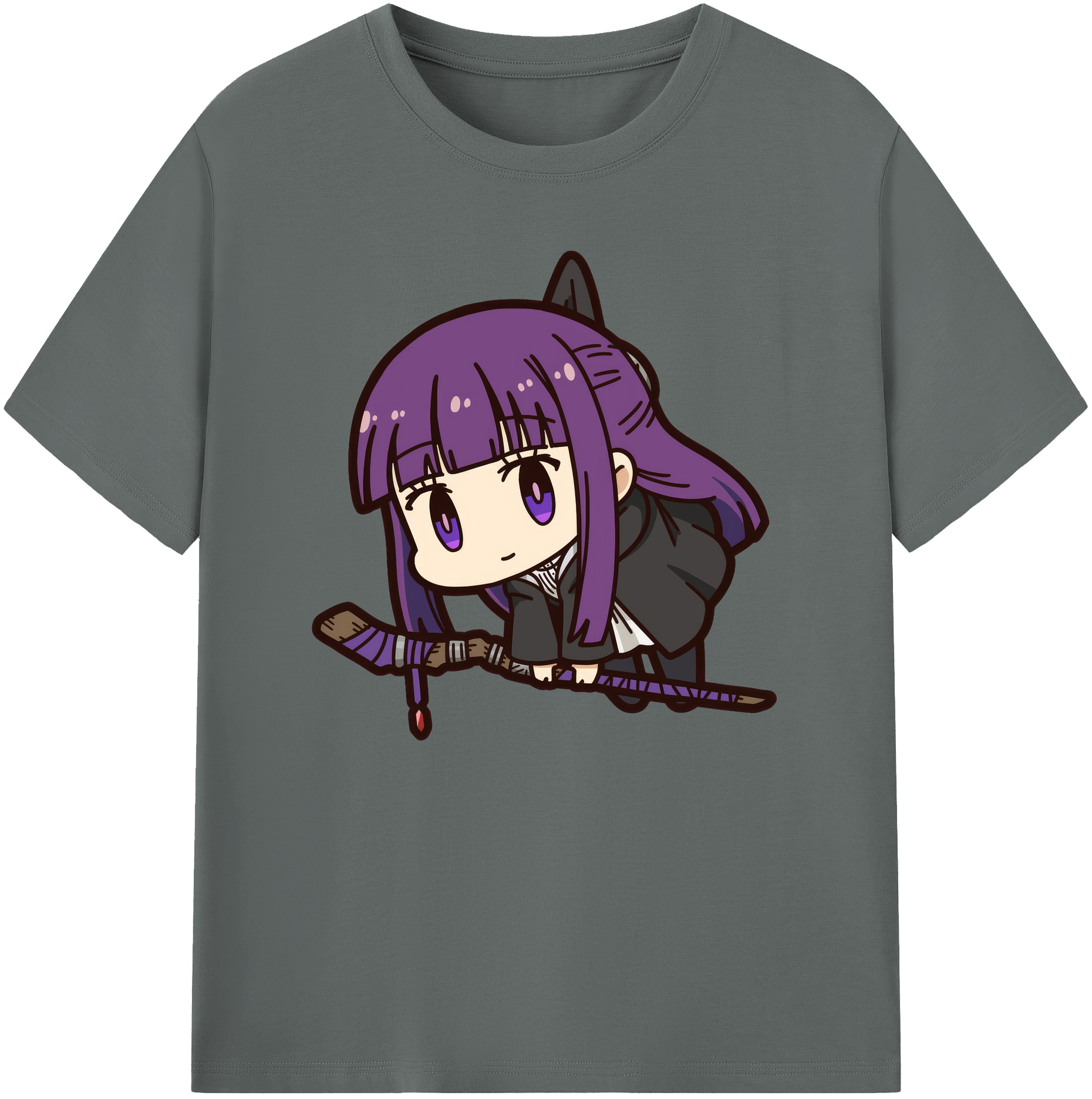 （画像用） 葬送のフリーレン Frieren 綿100％ メンズ半袖Tシャツ｜肌触りやわらか＆通気性